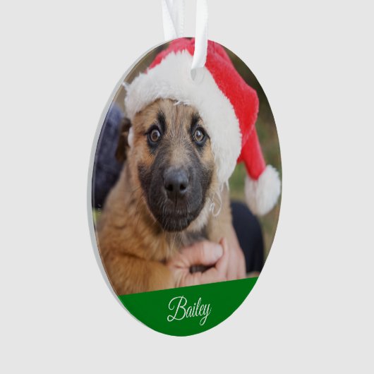 Gepersonaliseerde Klassieke sinuspenboom kerstmis Ornament (voorkant)