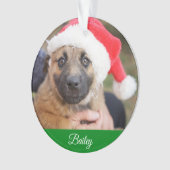 Gepersonaliseerde Klassieke sinuspenboom kerstmis Ornament (voorkant)