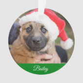 Gepersonaliseerde Klassieke sinuspenboom kerstmis Ornament (voorkant)