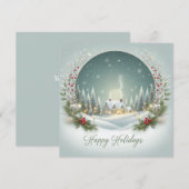 gepersonaliseerde klassieker feestdagenkaart (Voorkant / Achterkant)