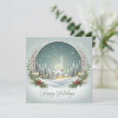 gepersonaliseerde klassieker feestdagenkaart (Staand voorkant)