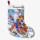 Gepersonaliseerde klassieker Kerstman clausule Kleine Kerstsok (Voorkant)