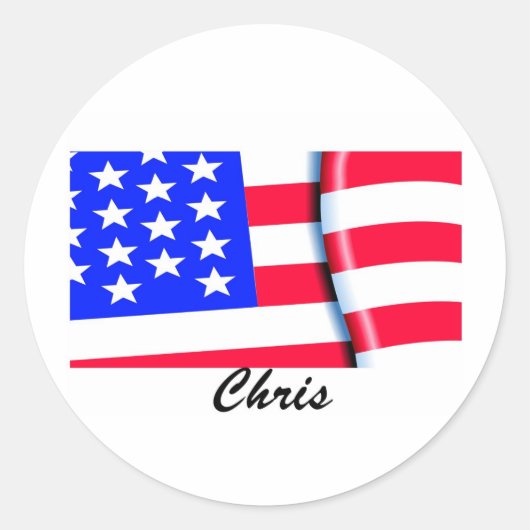 Gepersonaliseerde kleding ronde sticker (Voorkant)