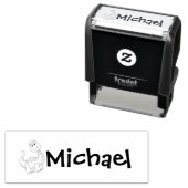 Gepersonaliseerde kleding School Uniformen Zelfinktende Stempel (In situ)