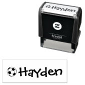 Gepersonaliseerde kleding voetbal zelfinktende stempel (In situ)