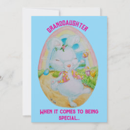 Gepersonaliseerde kleindochter Paas Wenskaart Feestdagenkaart