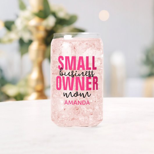 Gepersonaliseerde Kleine Bedrijf Eigenaar Moeder M Blikvorm Glas (Insitu (Huwelijk))