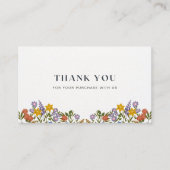 Gepersonaliseerde kleine bedrijven - bedankjes visitekaartje (Voorkant)