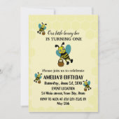 Gepersonaliseerde kleine bij thema 1e verjaardagsf kaart (Voorkant)