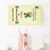 Gepersonaliseerde kleine bij thema 1e verjaardagsf spandoek (Insitu)