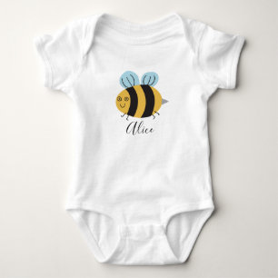 Gepersonaliseerde kleine bijen romper
