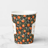 Gepersonaliseerde kleine cutie Baby shower Papieren Bekers (Links)