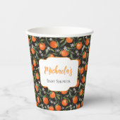 Gepersonaliseerde kleine cutie Baby shower Papieren Bekers (Voorkant)