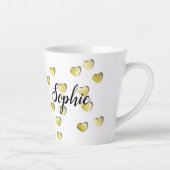 Gepersonaliseerde kleine foto latte Mok (Rechts)