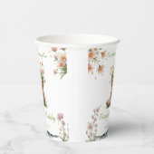 Gepersonaliseerde kleine kikker Froggie 1e verjaar Papieren Bekers (Rechts)