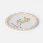 Gepersonaliseerde kleine lampjes Mijn eerste Pasen Papieren Bordje (Gekanteld)