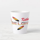 Gepersonaliseerde kleine Latte-mok met Duitse vlag Latte Mok (Voorkant)