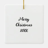 Gepersonaliseerde kleine meisje prinses van kleur keramisch ornament (Achterkant)