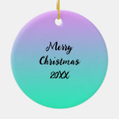 Gepersonaliseerde kleine meisje prinses van kleur keramisch ornament (Achterkant)