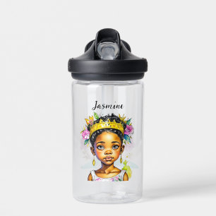 Gepersonaliseerde kleine meisje prinses van kleur waterfles