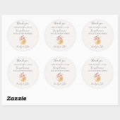 Gepersonaliseerde KLEINE POMPOEN POPCORN GUNST Ronde Sticker (Vel)