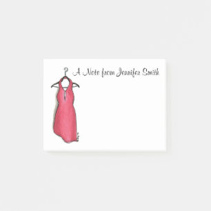 Gepersonaliseerde kleine Rode Dress Fashionista po Post-it® Notes