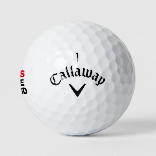 Gepersonaliseerde kleine vriend grappig golfballen (Logo)