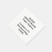 Gepersonaliseerde kleine witte cocktail papieren s servetten (Hoek)