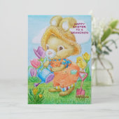 Gepersonaliseerde kleinzonen Paas Kaart (Staand voorkant)