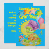 Gepersonaliseerde kleinzoon's Wenskaart Feestdagenkaart (Voorkant / Achterkant)