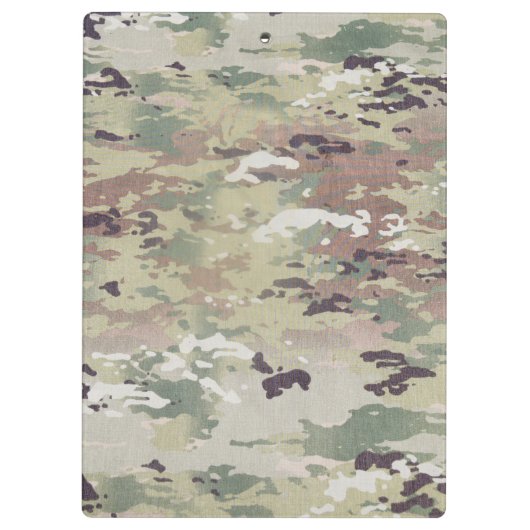 Gepersonaliseerde klembordleger OCP Camo Uniform C Klembord (Achterkant)
