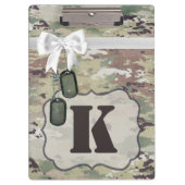 Gepersonaliseerde klembordleger OCP Camo Uniform C Klembord (Voorkant)