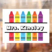 Gepersonaliseerde klemming van het venster Leraren Raamsticker (Vel 2)