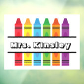 Gepersonaliseerde klemming van het venster Leraren Raamsticker (Vel 3)