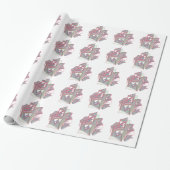 Gepersonaliseerde kleur cadeaupapier (Uitgerold)