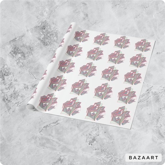 Gepersonaliseerde kleur cadeaupapier