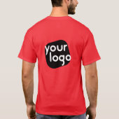 Gepersonaliseerde kleur Modern Voeg werknemersnaam T-shirt (Achterkant)