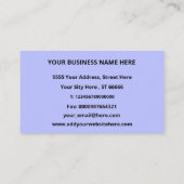 Gepersonaliseerde kleur ontwerp uw eigen Visitekaa Visitekaartje (Achterkant)