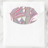 Gepersonaliseerde kleur ovale sticker (Tas)