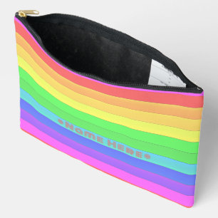 Gepersonaliseerde kleur Rainbow Stripes Ultra Roze Etui