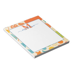 Gepersonaliseerde kleur Splash Abstract Notitieblo Notitieblok