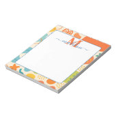 Gepersonaliseerde kleur Splash Abstract Notitieblo Notitieblok (Linkerzijde)