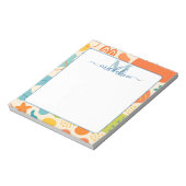 Gepersonaliseerde kleur Splash Abstract Notitieblo Notitieblok (Linkerzijde)