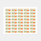 Gepersonaliseerde kleur splash Abstracte Kinderen  Labels (Vel)