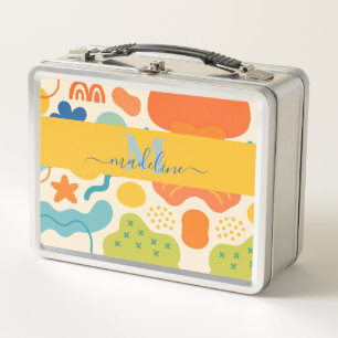 Gepersonaliseerde Kleur Splash Abstracte Metalen L