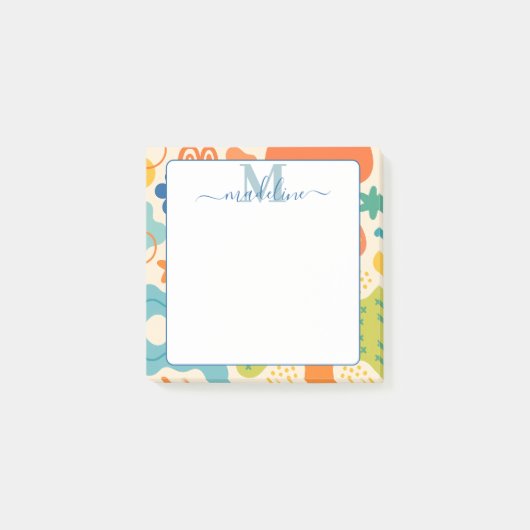 Gepersonaliseerde kleur Splash Abstracte Post-it® Notes (Voorkant)