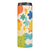 Gepersonaliseerde Kleur Splash Abstracte Thermisch Thermosbeker (Achterkant)