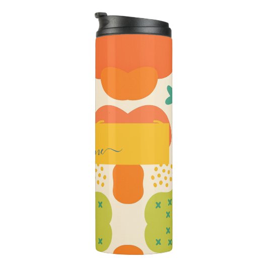 Gepersonaliseerde Kleur Splash Abstracte Thermisch Thermosbeker (Geroteerd rechts)