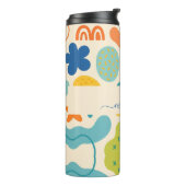 Gepersonaliseerde Kleur Splash Abstracte Thermisch Thermosbeker (Gedraaid links)