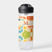 Gepersonaliseerde Kleur Splash Abstracte Waterfles (Voorkant)